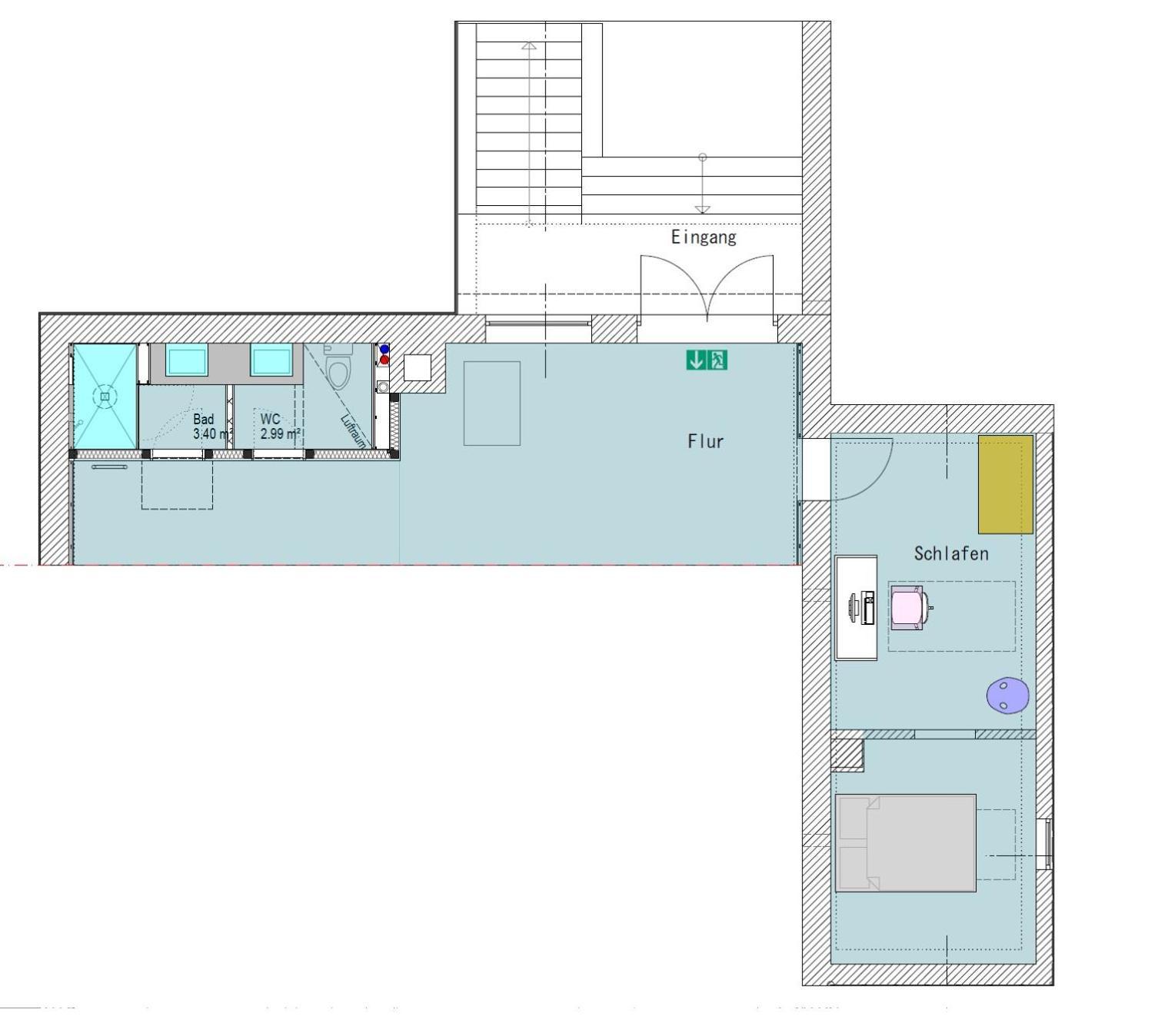מאנהיים Helles Zimmer Im Loft מראה חיצוני תמונה